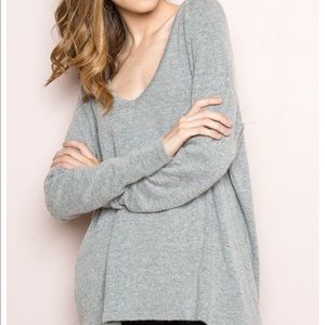 Brandy Melville V-Neck Wool Blend Top